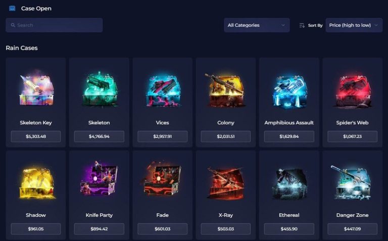 Rainbet Casino jeux