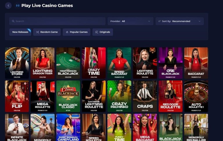 Rainbet Casino jeux live