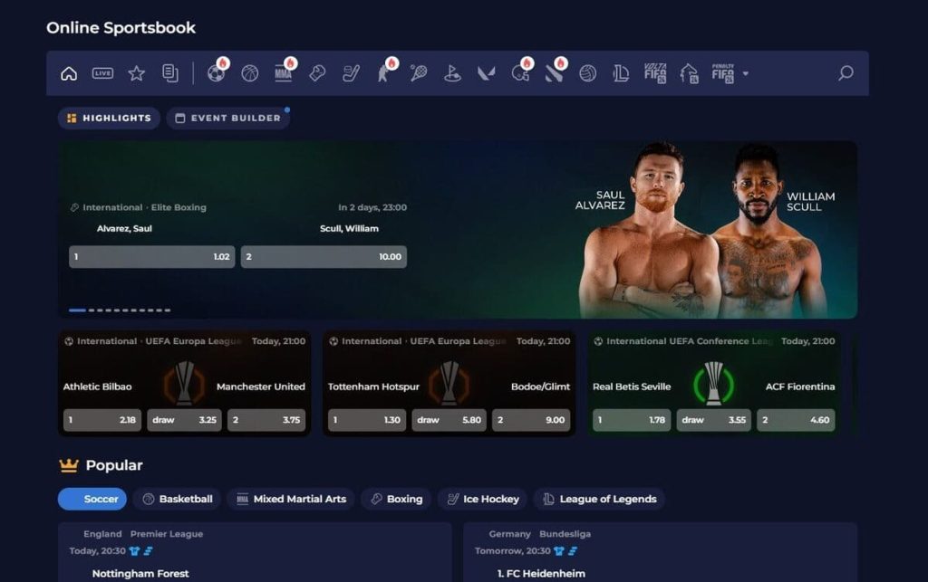 Rainbet Casino paris sportifs